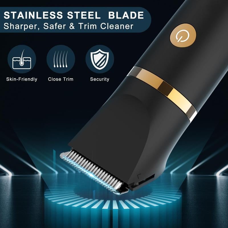 💥 Tondeuse électrique 3 en 1 pour hommes, tondeuse sans fil pour les parties intimes, rasoir électrique étanche
