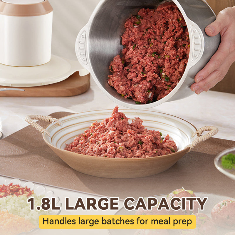 🎉 50% DE RÉDUCTION! ✨ HACHOIR À VIANDE ÉLECTRIQUE GRANDE CAPACITÉ – 1,8 L, MULTIFONCTION & LIVRAISON GRATUITE