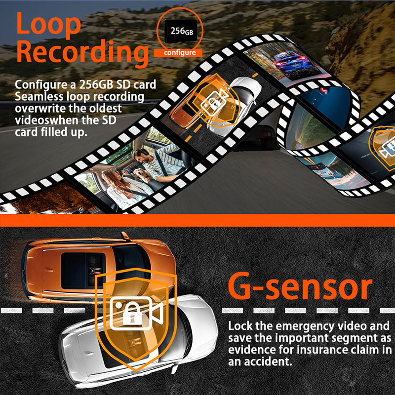 📢📢50% de réduction ! Caméra Embarquée 4 en 1 Ultra HD – Enregistrement Avant/Intérieur/Arrière + WiFi & GPS 🚗🎥