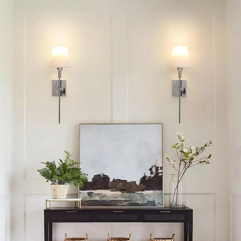 🛋️ Lumière Douce & Accueil Chaleureux - Applique Murale Classique en Toile de Lin - Éclairage d‘Ambiance Apaisant 📌【Promo -60%】