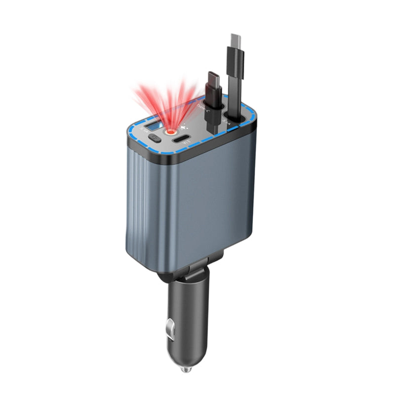 📣🔥Chargeur de voiture ultra-rapide avec câbles rétractables et ambiance lumineuse étoilée😃