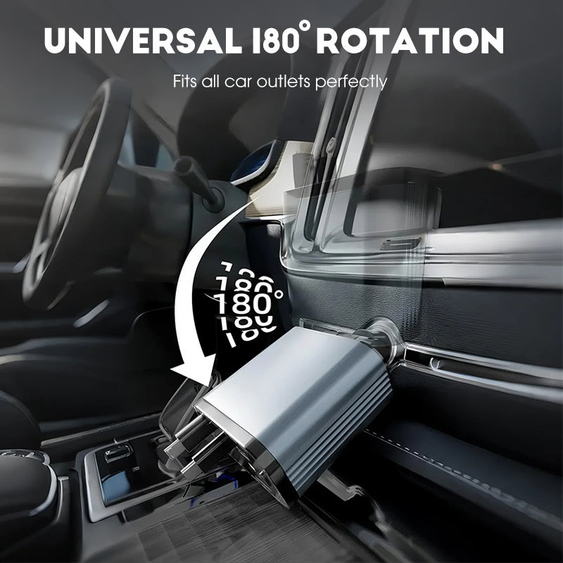 📣🔥Chargeur de voiture ultra-rapide avec câbles rétractables et ambiance lumineuse étoilée😃