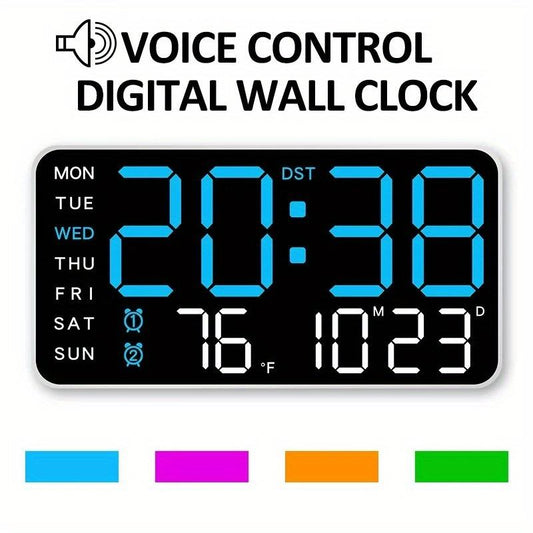 🕰️ 57% DE RÉDUCTION ! 🌲 Horloge Murale Numérique LED – Multifonction, Design Moderne & Affichage Clair pour Décoration Scandinave ✨