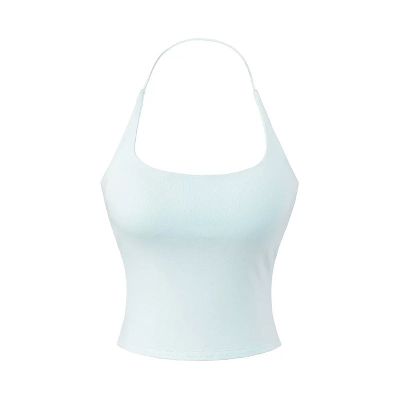 Haut dos nu pour femme avec soutien-gorge intégré