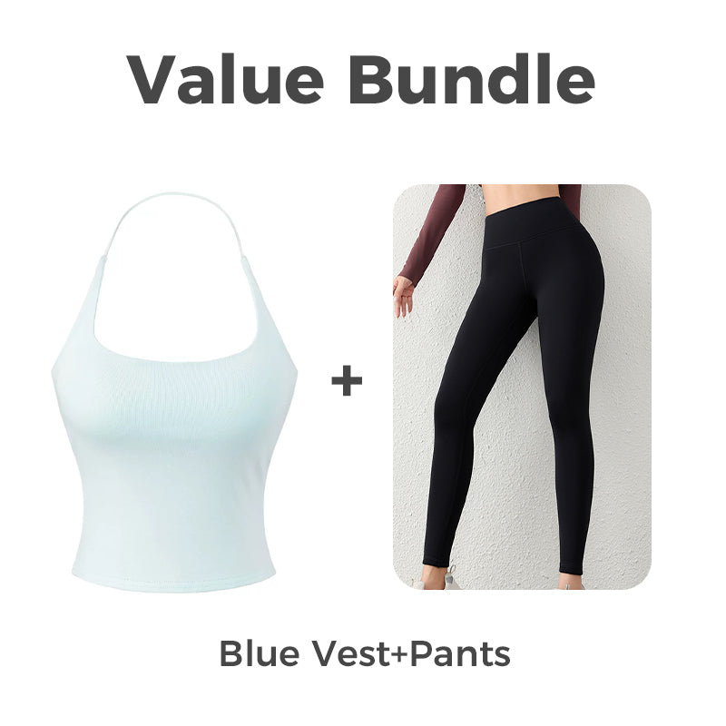 Haut dos nu pour femme avec soutien-gorge intégré