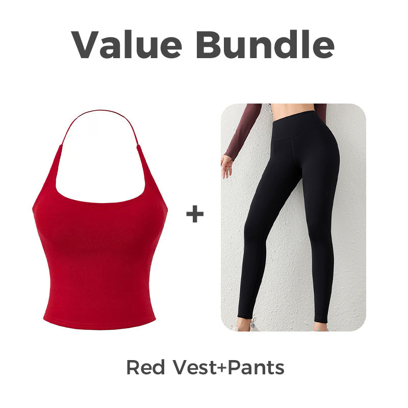 Haut dos nu pour femme avec soutien-gorge intégré