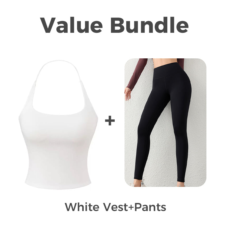 Haut dos nu pour femme avec soutien-gorge intégré