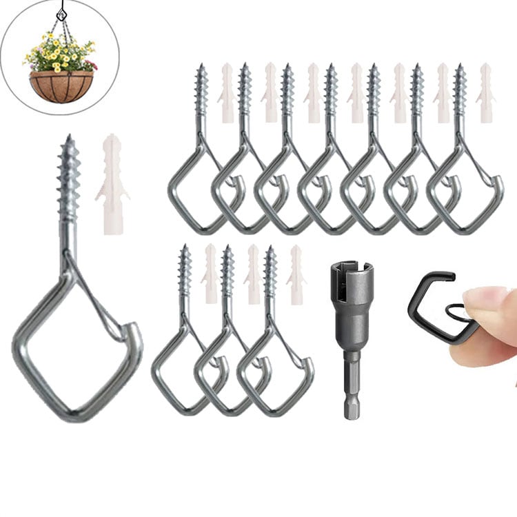 🏠 PROMO LIMITÉE 59% DE RÉDUCTION ! 🔧 Crochets Suspendus à Pression Carrés – Adhérence Forte, Sans Perçage & Organisation Facile ✨