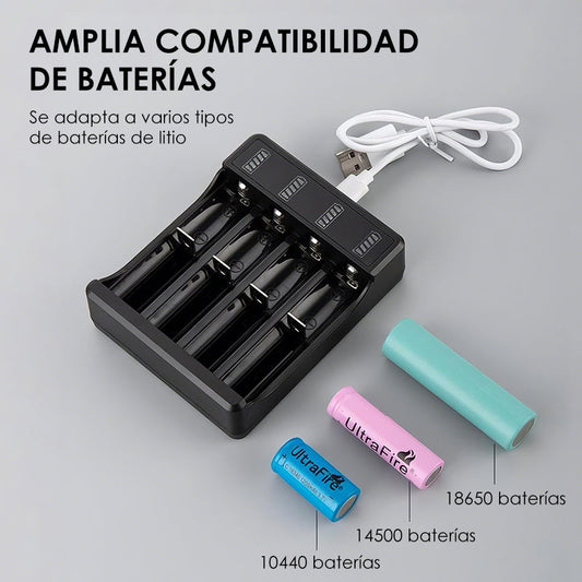 Chargeur de batterie lithium-ion à plusieurs emplacements