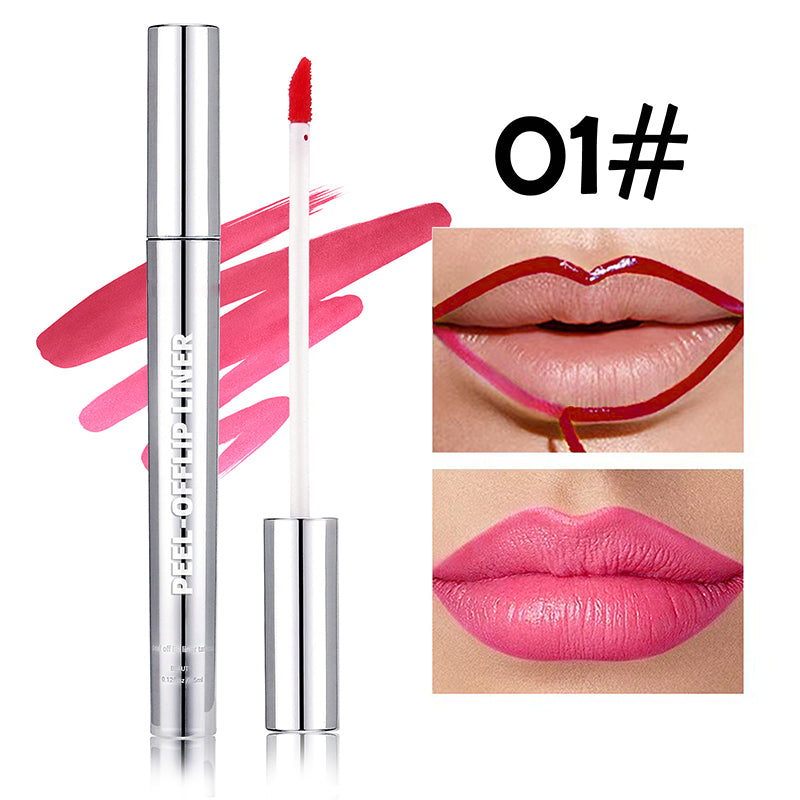 Brillant à lèvres peel-off à couleur longue tenue