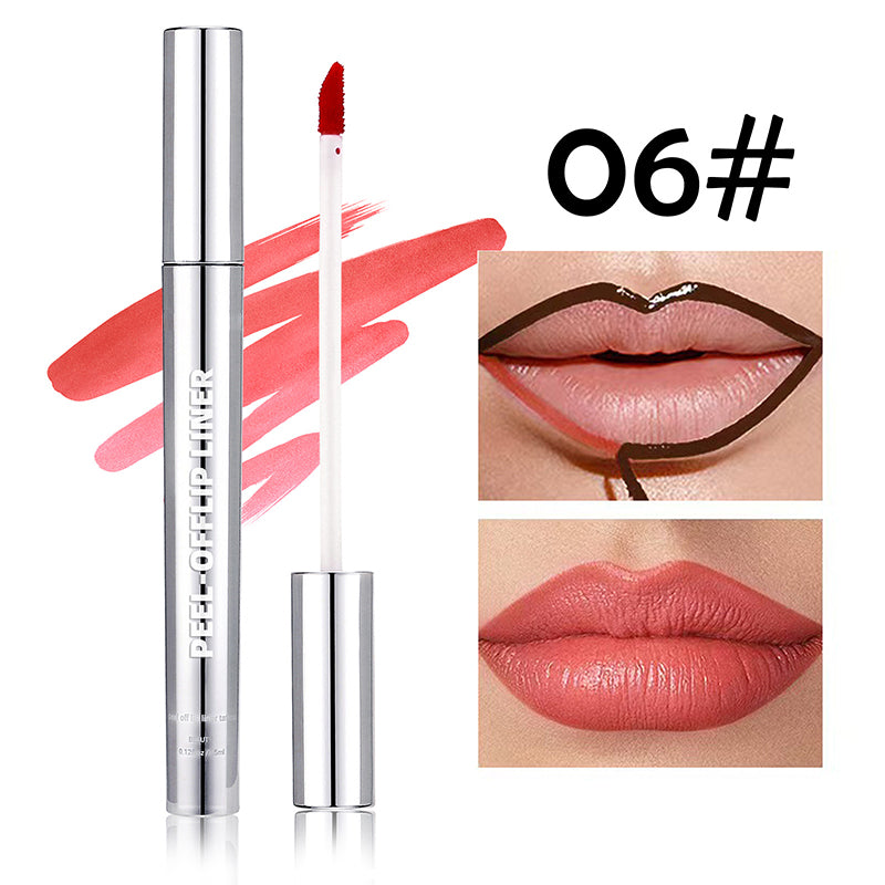 Brillant à lèvres peel-off à couleur longue tenue