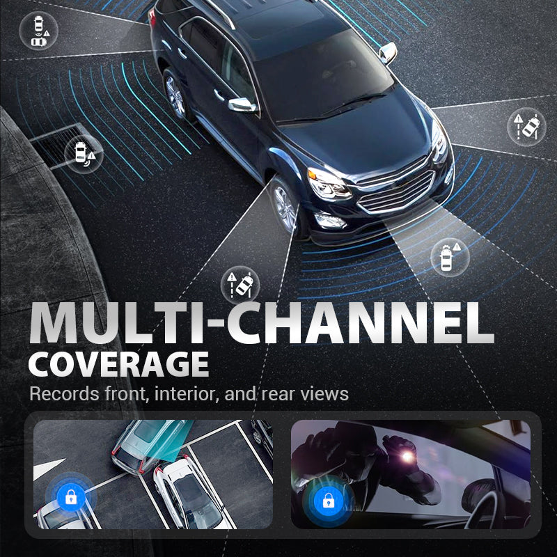 🚘Nouveautés 2026 – 50 % de réduction ! 🚘 Caméra Embarquée 4 Canaux avec WiFi & Vision Nocturne – Enregistrement Avant, Cabine et Arrière en 1080P HD ! 🚗📹