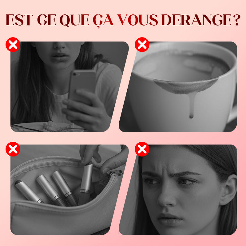 Lot de 6 rouges à lèvres liquides mats effet velours