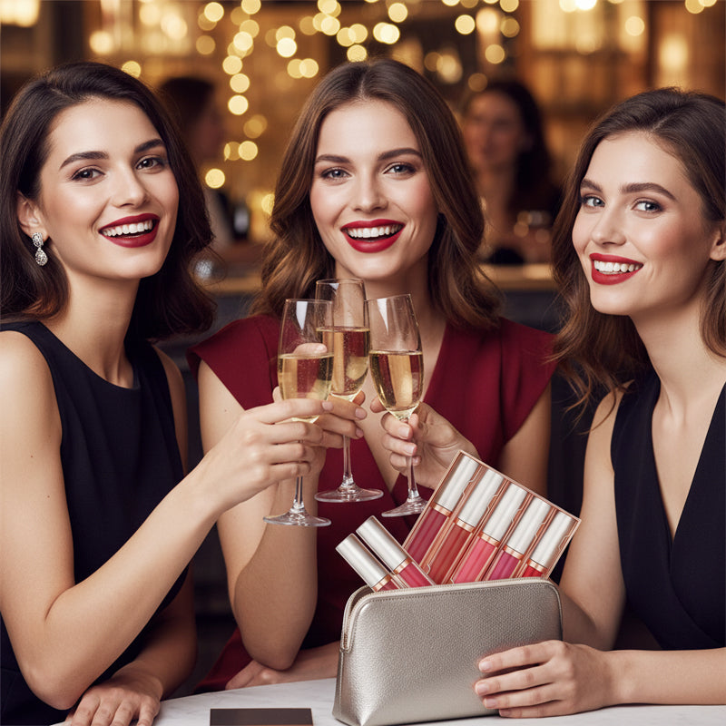 Lot de 6 rouges à lèvres liquides mats effet velours