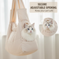 Sac de transport pour chat chaud et confortable avec boucle de sécurité
