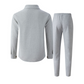 🔥 50% DE RÉDUCTION ! ⏰ Ensemble homme veste boutonnée + pantalon en maille alvéolée – Coupe ample, tissu respirant & style casual élégant 👕👖