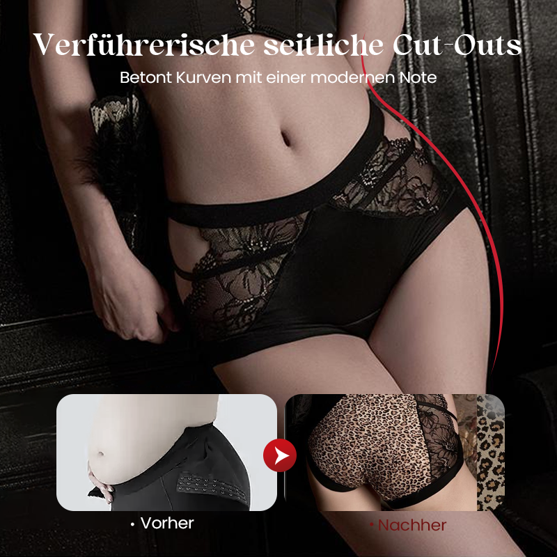 Slip femme avec dentelle et découpes