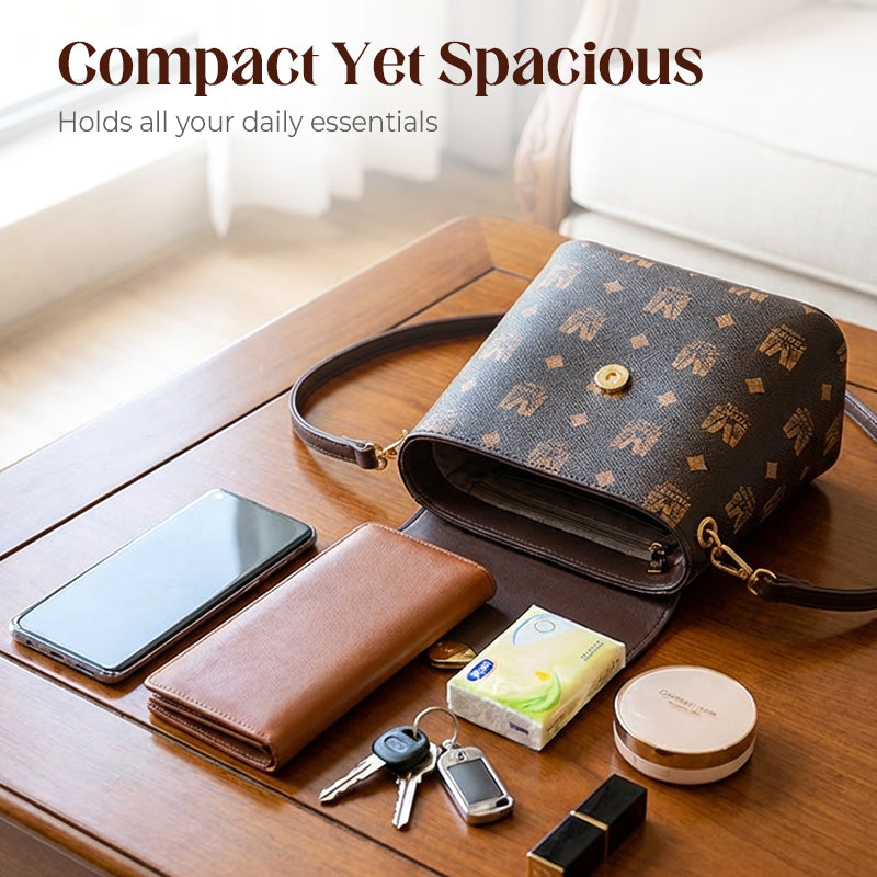 Sac à bandoulière pour femme à motif monogramme