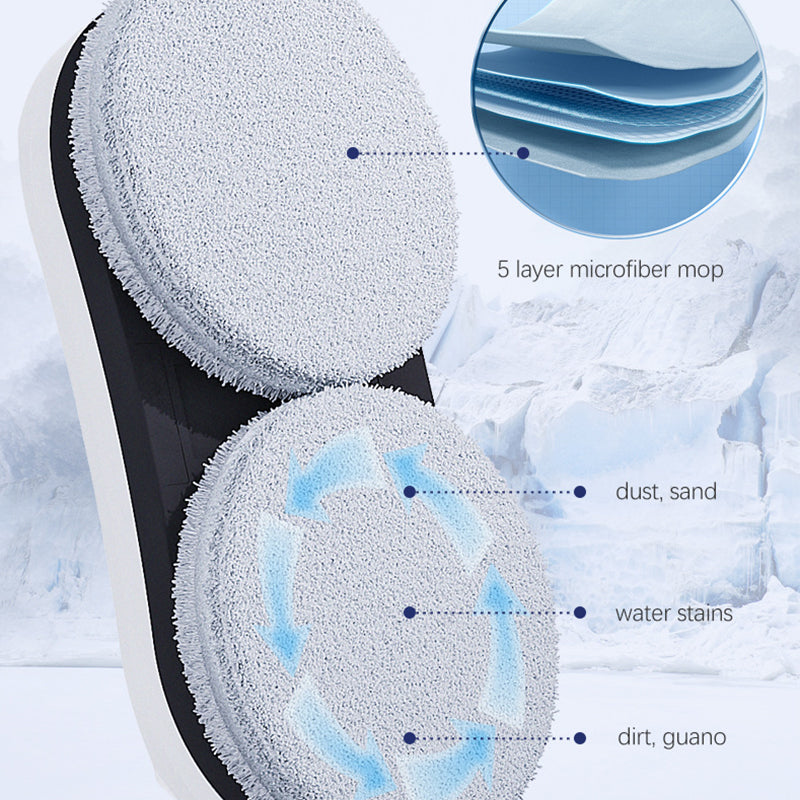 💎 Jusqu'à 62% de réduction ! 💎 Robot Nettoyeur de Vitres Intelligent et Automatique – AI Path, Double Balais Rotatifs & 20 Min UPS 🚀✨