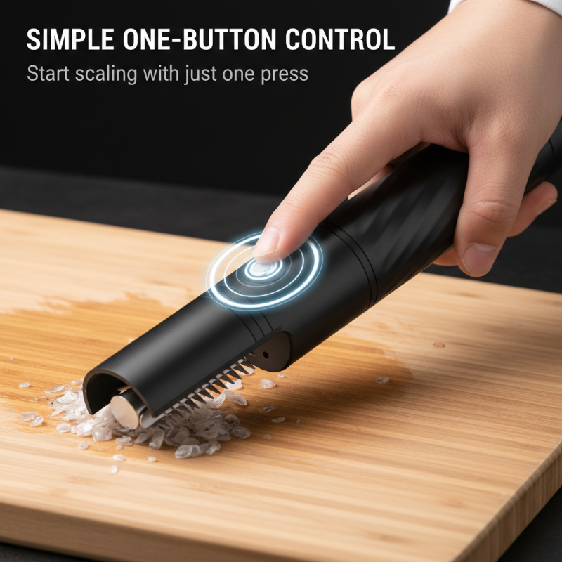 Outil rechargeable et automatique pour écailler les poissons