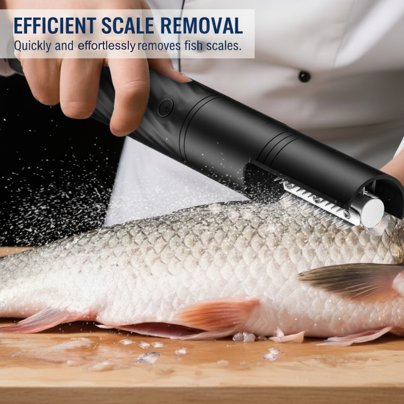 Outil rechargeable et automatique pour écailler les poissons