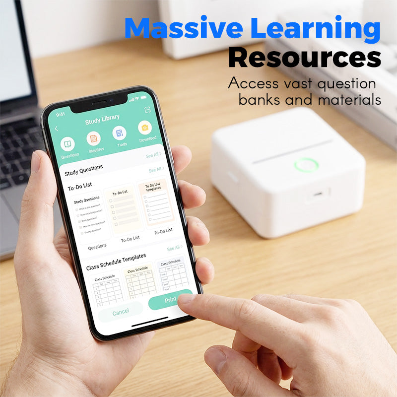 Mini imprimante thermique portable pour les études et les notes