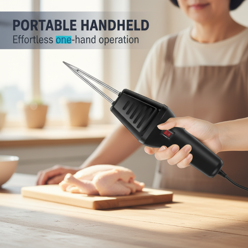 Éplucheuse à volaille portable à main