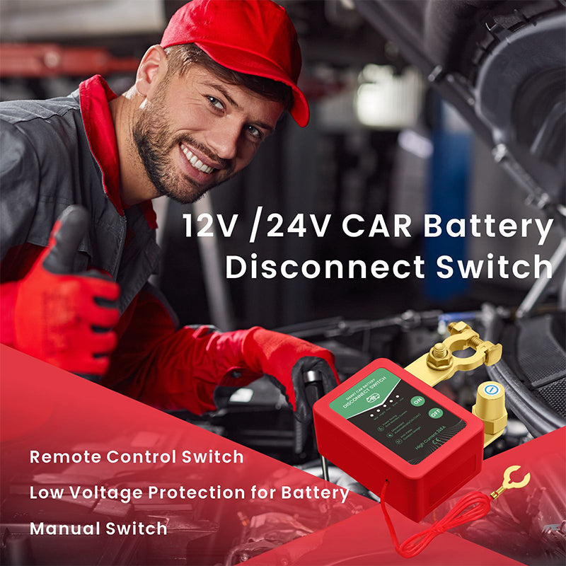 ⚡ Remise de 50 % à durée limitée 🔋🚗 Interrupteur de déconnexion de batterie de voiture à télécommande 12 V/24 V | Conception antivol et économe en énergie ✅