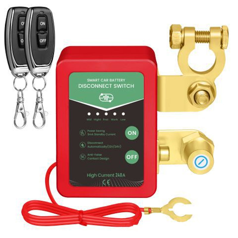 ⚡ Remise de 50 % à durée limitée 🔋🚗 Interrupteur de déconnexion de batterie de voiture à télécommande 12 V/24 V | Conception antivol et économe en énergie ✅