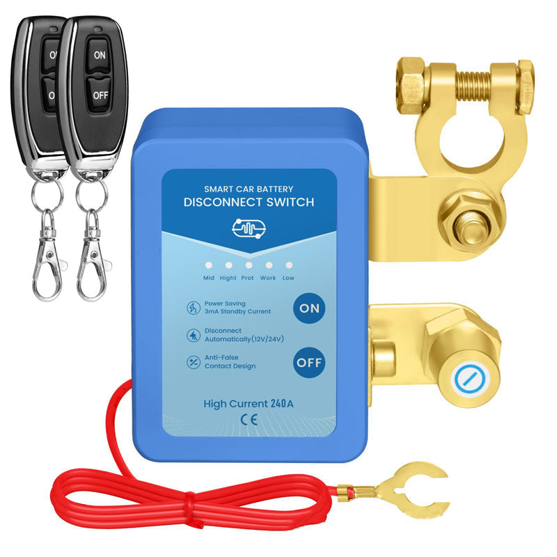 ⚡ Remise de 50 % à durée limitée 🔋🚗 Interrupteur de déconnexion de batterie de voiture à télécommande 12 V/24 V | Conception antivol et économe en énergie ✅