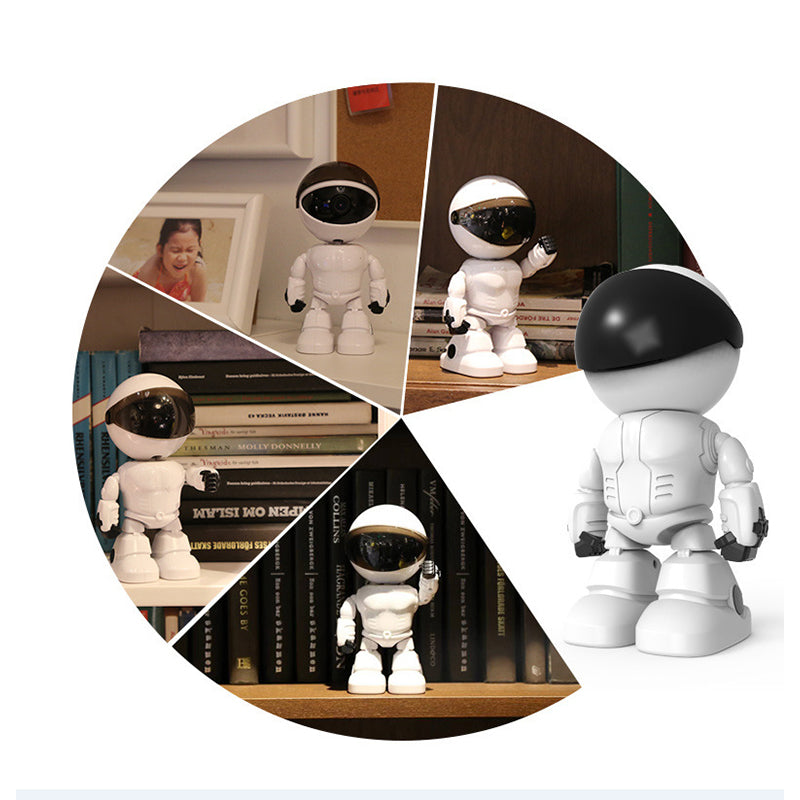 Caméra en Forme de Robot Intérieur Sans Fil avec Détection de Mouvement