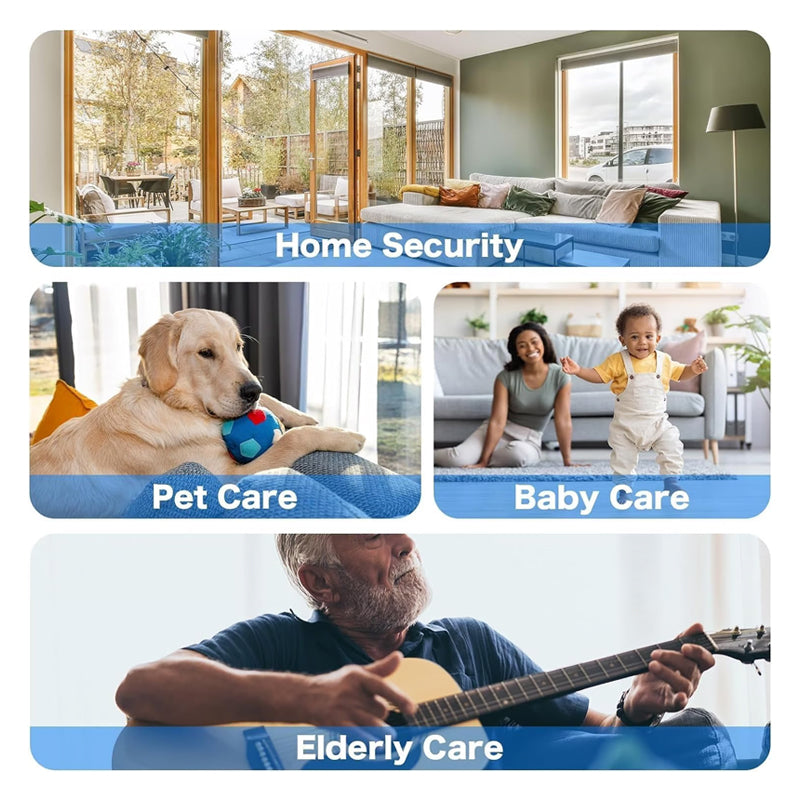 Caméra en Forme de Robot Intérieur Sans Fil avec Détection de Mouvement