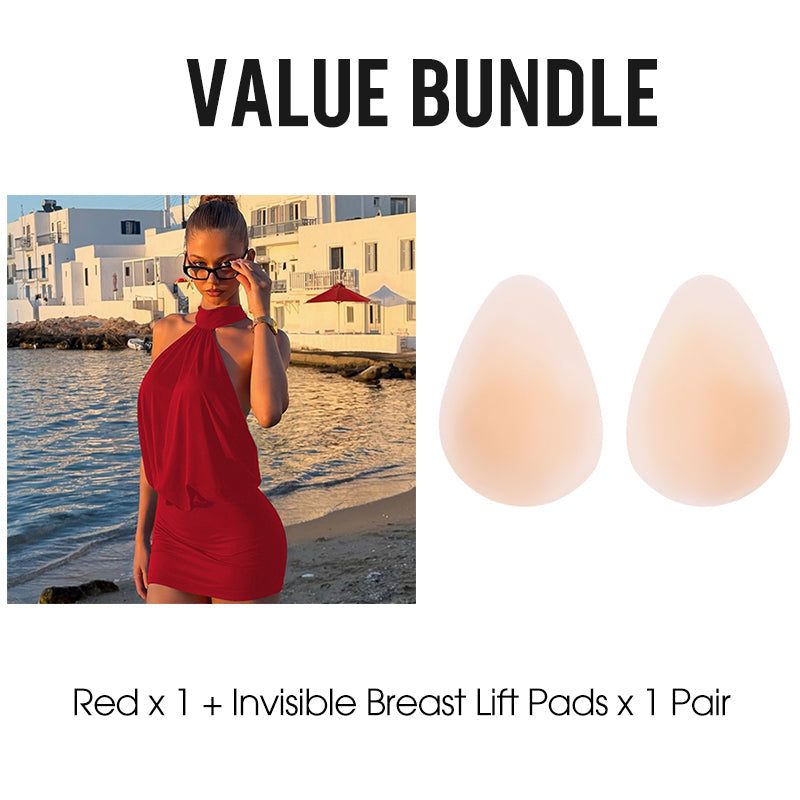 Mini-robe moulante sexy dos nu à dos nu