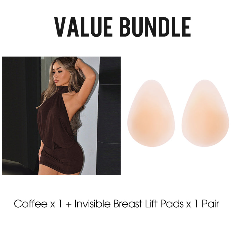 Mini-robe moulante sexy dos nu à dos nu