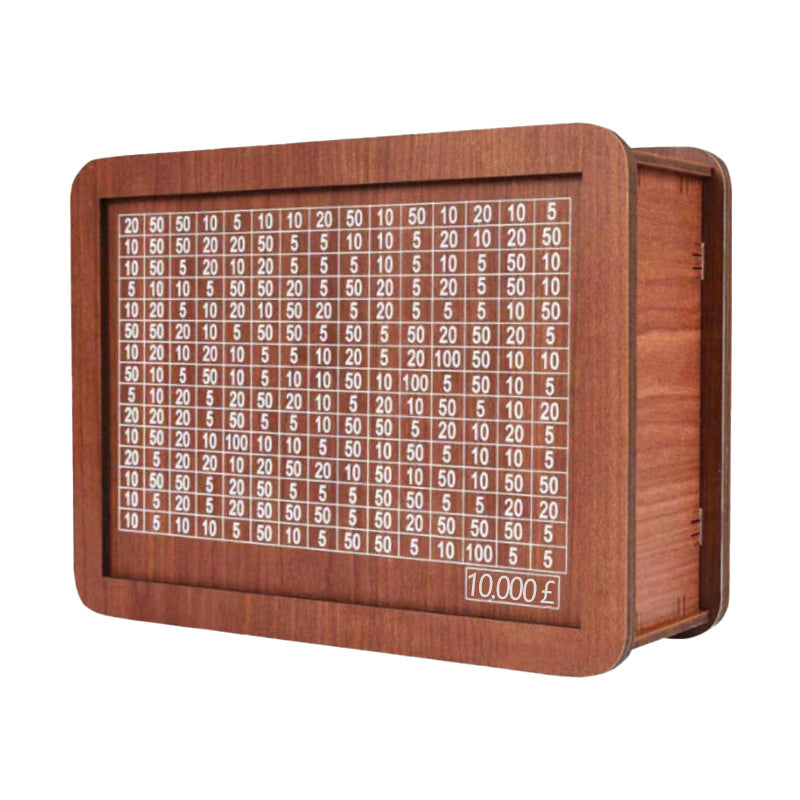 Coffret Tirelire en Bois avec Stylo de Personnalisation