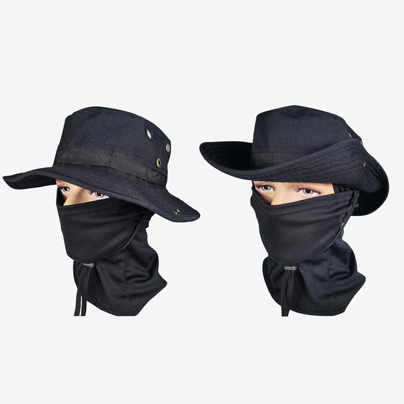 💎 50% DE RÉDUCTION ! 💎 Chapeau de Pêche Camouflage 2 en 1 avec Masque – Protection UPF 50+, Amovible & Respirant 🎣☀️