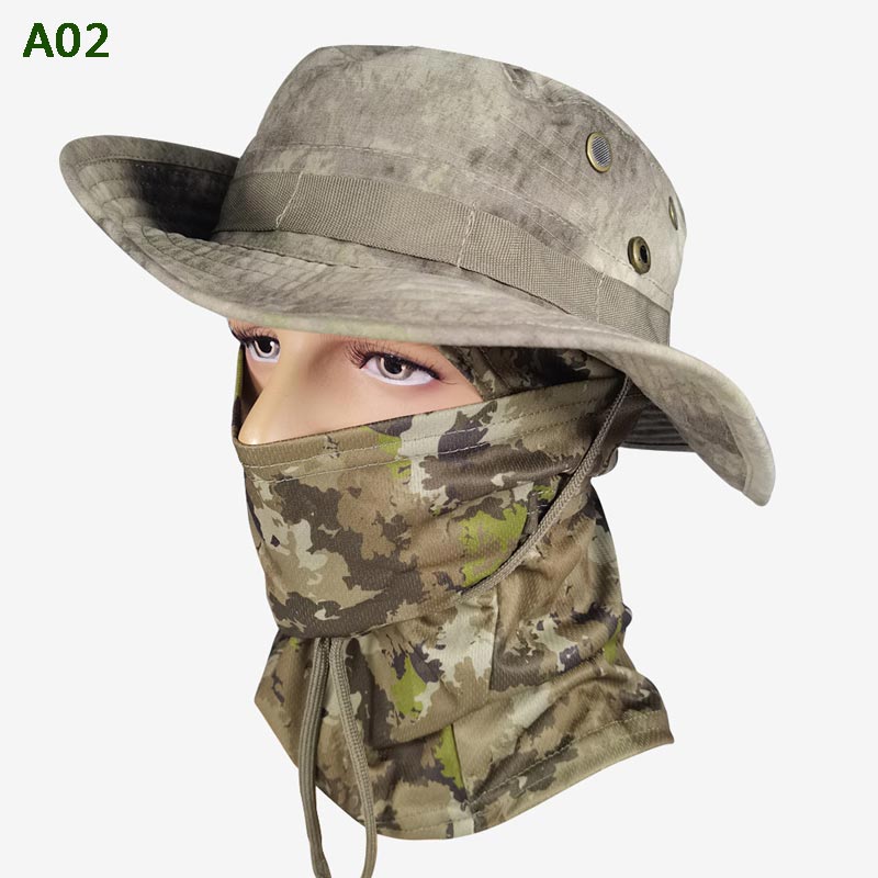 💎 50% DE RÉDUCTION ! 💎 Chapeau de Pêche Camouflage 2 en 1 avec Masque – Protection UPF 50+, Amovible & Respirant 🎣☀️