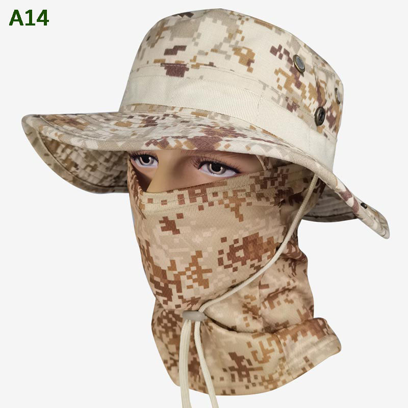 💎 50% DE RÉDUCTION ! 💎 Chapeau de Pêche Camouflage 2 en 1 avec Masque – Protection UPF 50+, Amovible & Respirant 🎣☀️