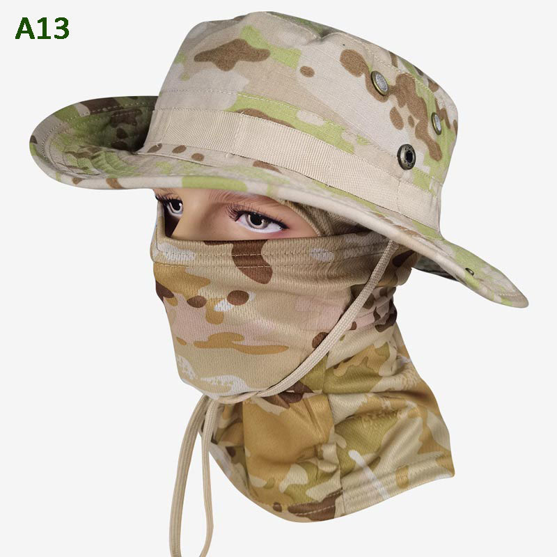 💎 50% DE RÉDUCTION ! 💎 Chapeau de Pêche Camouflage 2 en 1 avec Masque – Protection UPF 50+, Amovible & Respirant 🎣☀️