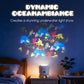 🌈Projecteur de lumière LED rotatif dynamique – Calme et détente pour votre maison. Des lumières douces et changeantes apaisent les nuits agitées.