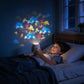🌈Projecteur de lumière LED rotatif dynamique – Calme et détente pour votre maison. Des lumières douces et changeantes apaisent les nuits agitées.
