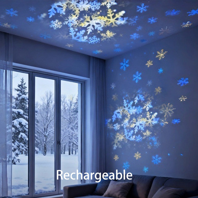 🌈Projecteur de lumière LED rotatif dynamique – Calme et détente pour votre maison. Des lumières douces et changeantes apaisent les nuits agitées.