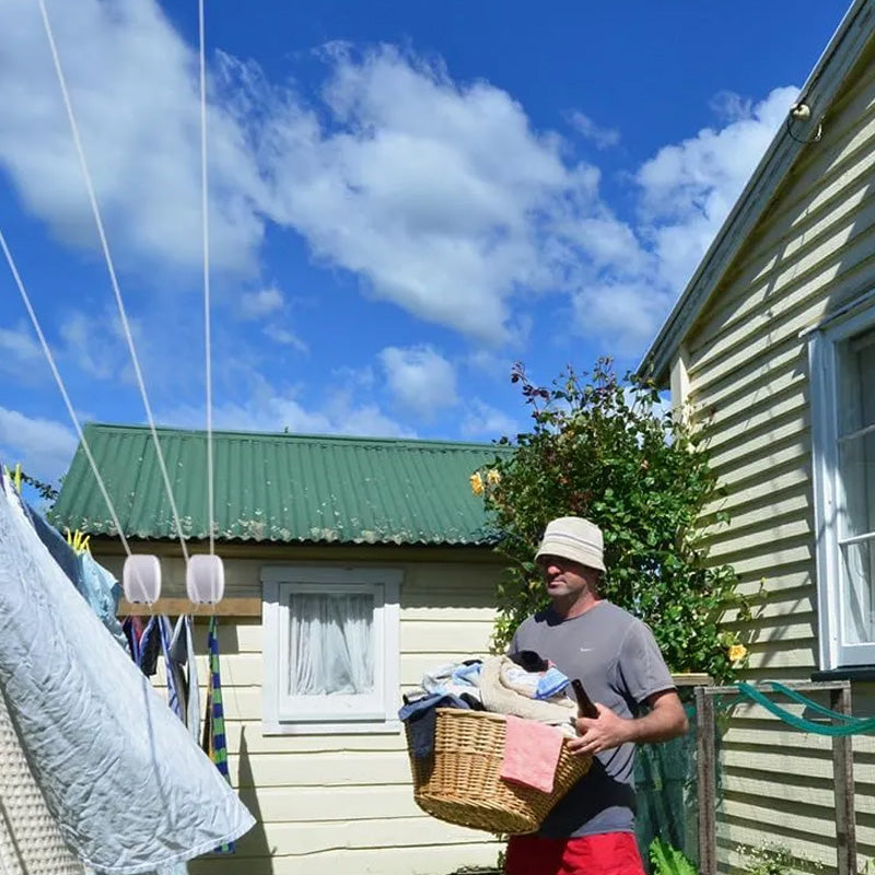 💖49 % DE RÉDUCTION !🌟Corde à linge rétractable invisible à double ligne✨