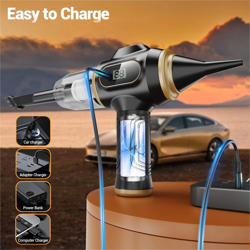 🔋🧹 Cordless Car Handheld Vacuum Cleaner 4-in-1 💨✨ – powerful, compact & versatile for car & home.