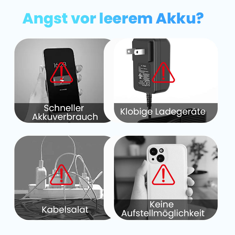 🔋50 % de réduction ! Batterie externe magnétique sans fil 10 000 mAh avec support intégré – Permet de charger 3 appareils simultanément, avec des puissances de sortie respectives de 15 W et 22,5 W ⚡📱