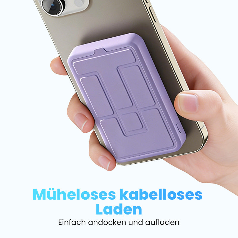 🔋50 % de réduction ! Batterie externe magnétique sans fil 10 000 mAh avec support intégré – Permet de charger 3 appareils simultanément, avec des puissances de sortie respectives de 15 W et 22,5 W ⚡📱