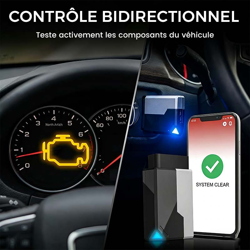 Scanner de diagnostic Bluetooth pour voiture