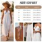 👗 60% DE RÉDUCTION! 🌸 Robe Maxi À Étages Col Licou Dos Nu – Fluide, Imprimé Tendance & Parfaite pour l'Été ☀️