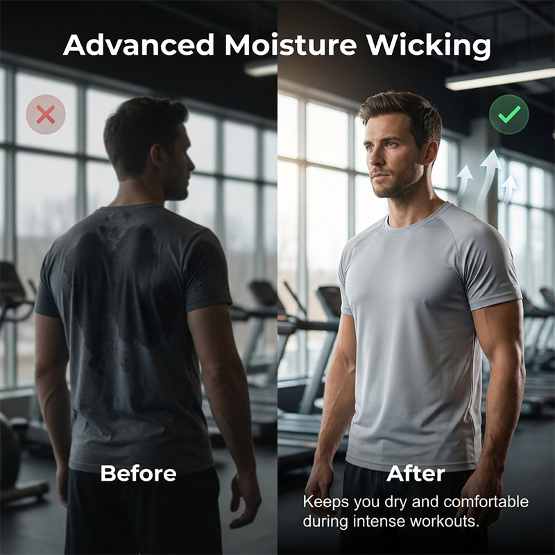 T-shirt performant à séchage rapide pour homme