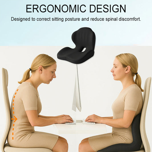 💺 50% de Réduction 🌿 Coussin de Siège Ergonomique 2026 – Soutien Lombaire Optimal, Mousse à Mémoire de Forme & Confort Bureau/Voiture 🧘‍♂️